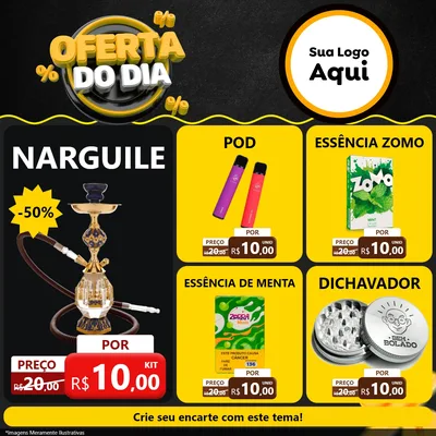 Modelo de Rede Social para Feed Facebook com o tema Oferta Do Dia para Tabacaria