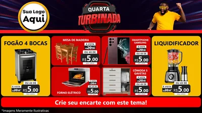 Modelo de TV para TV Horizontal com o tema Quarta Turbinada para Móveis e Eletro