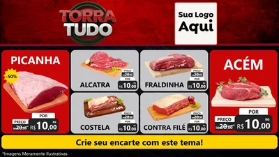 Modelo de TV para TV Horizontal com o tema Torra Tudo para Açougue