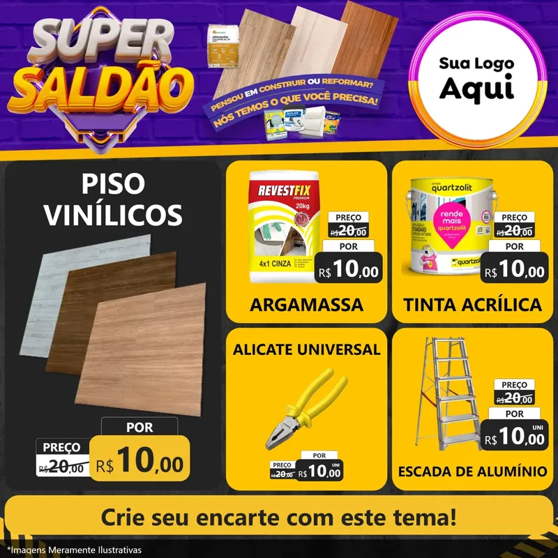 Modelo de Rede Social para Feed Facebook com o tema Material de construção para Material para Construção