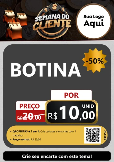 Modelo de Cartaz para Cartaz A4 Vertical com o tema Semana do Cliente para Agropecuária