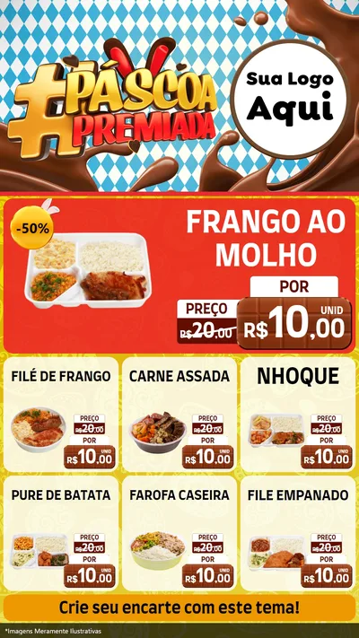 Modelo de Rede Social para Stories com o tema Páscoa Premiada para Restaurante