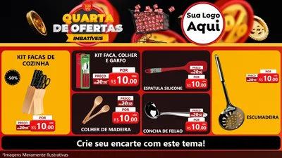 Modelo de TV para TV Horizontal com o tema Quarta de Ofertas Imbatíveis para Utilidades Domésticas