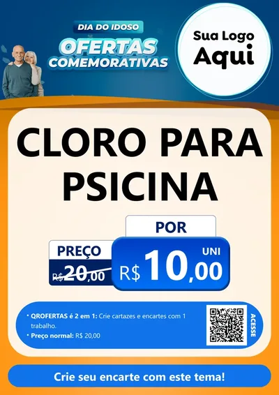 Modelo de Cartaz para Cartaz A4 Vertical com o tema Dia do Idoso