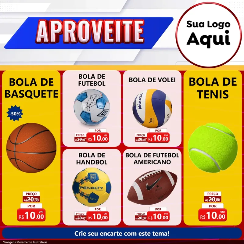 Modelo de Rede Social para Feed Facebook com o tema Aproveite para Artigos Esportivos