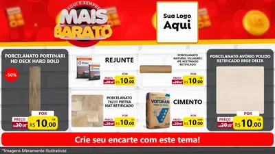 Modelo de TV para TV Horizontal com o tema Mais Barato para Pisos e revestimentos