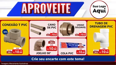 Modelo de TV para TV Horizontal com o tema Aproveite para Tubos e conexões