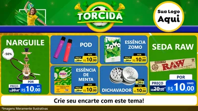 Modelo de TV para TV Horizontal com o tema Torcida para Tabacaria