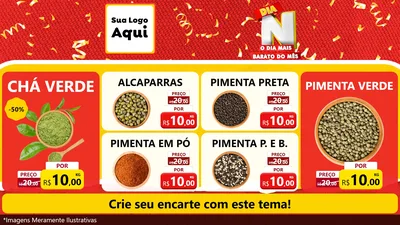 Modelo de TV para TV Horizontal com o tema Dia N o Dia Mais Barato do Mês para Produtos Naturais