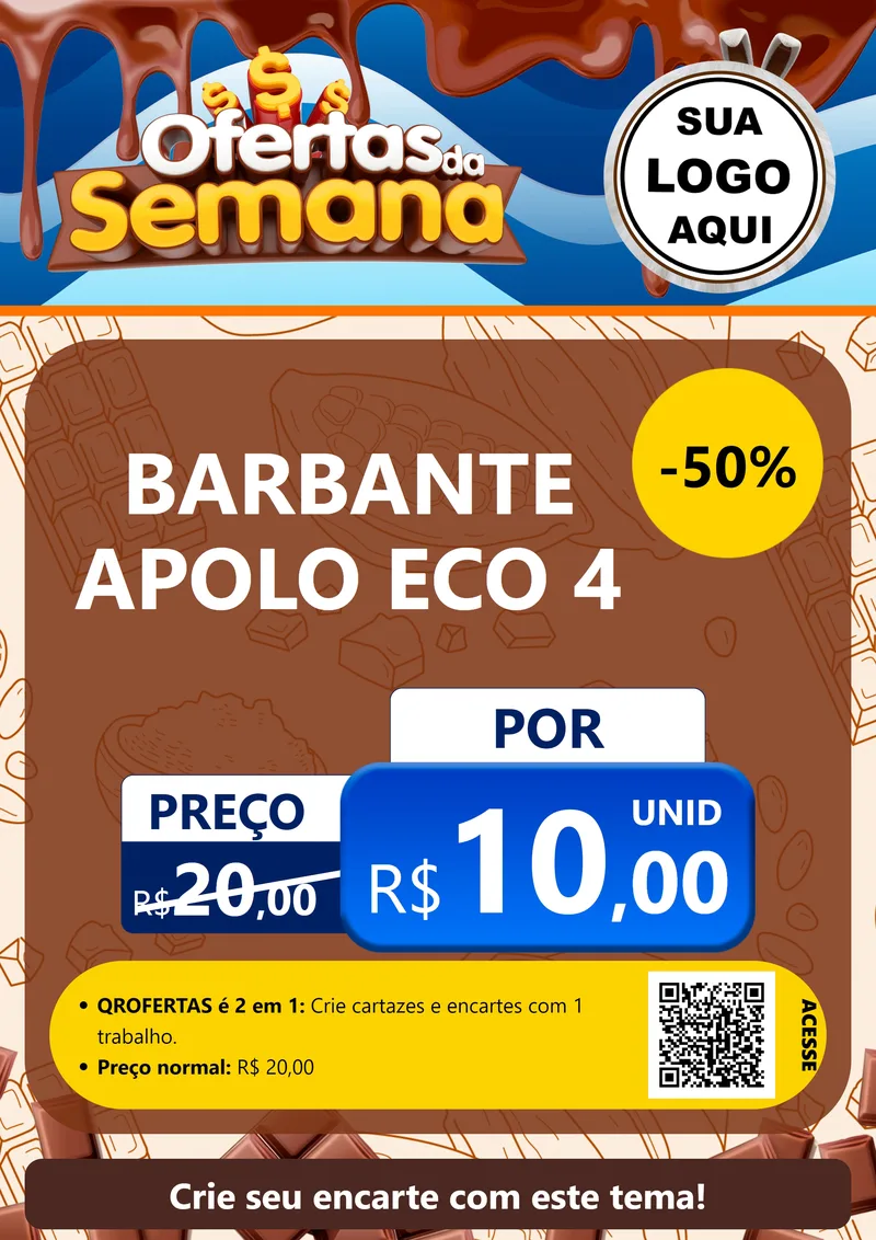 Modelo de Cartaz para Cartaz A4 Vertical com o tema Ofertas da Semana - Páscoa para Armarinho e Aviamentos