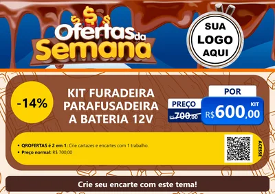 Modelo de Cartaz para Cartaz A4 Horizontal com o tema Ofertas da Semana - Páscoa para Maquinas e Ferramentas