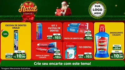 Modelo de TV para TV Horizontal com o tema Natal Especial para Higiene Pessoal