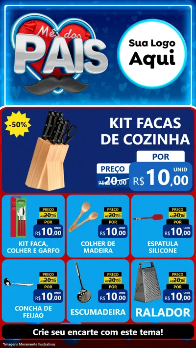 Modelo de Rede Social para Stories com o tema Mês Dos Pais para Utilidades Domésticas
