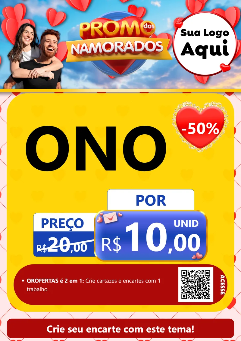 Modelo de Cartaz para Cartaz A4 Vertical com o tema Promo dos Namorados para Óticas