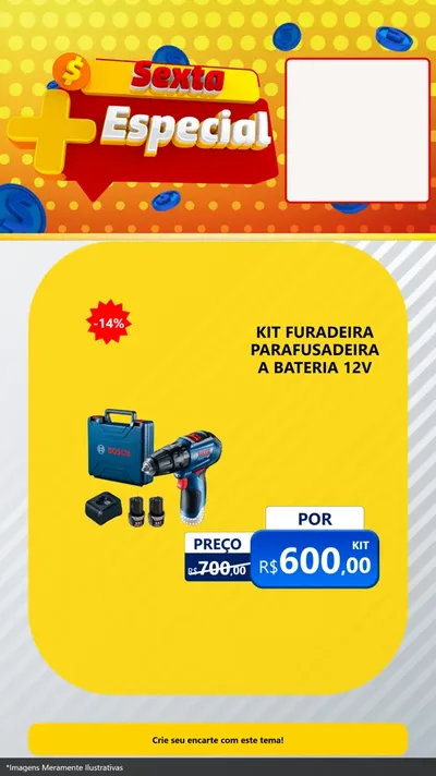 Modelo de Rede Social para Stories com o tema Sexta Mais Especial para Maquinas e Ferramentas