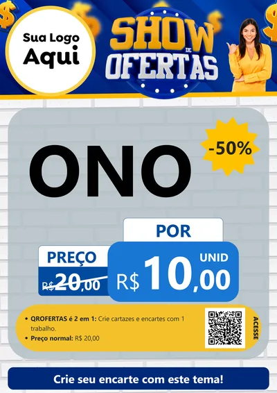 Modelo de Cartaz para Cartaz A4 Vertical com o tema Show de Ofertas para Óticas