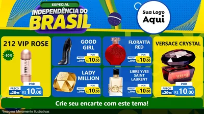 Modelo de TV para TV Horizontal com o tema Especial Independência do Brasil para Perfumes