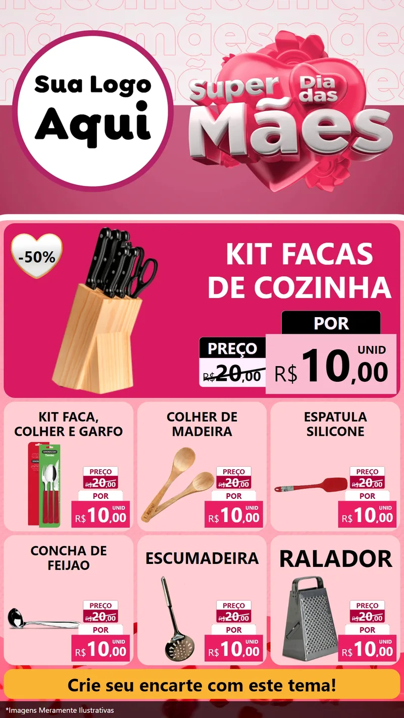 Modelo de Rede Social para Stories com o tema Super Dia Das Mães para Utilidades Domésticas