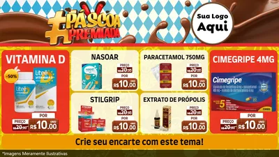 Modelo de TV para TV Horizontal com o tema Páscoa Premiada para Farmácia