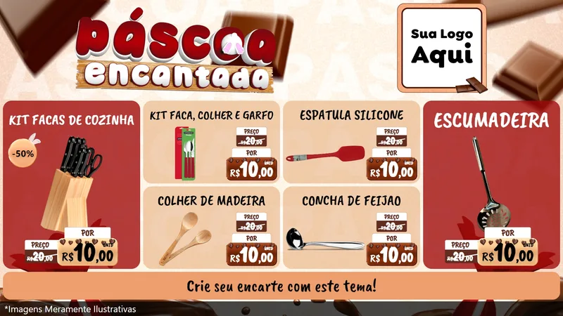 Modelo de TV para TV Horizontal com o tema Páscoa Encantada para Utilidades Domésticas