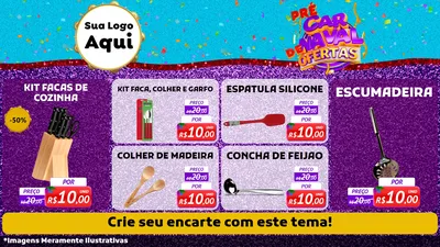 Modelo de TV para TV Horizontal com o tema Pré Carnaval de Ofertas para Utilidades Domésticas