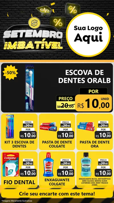 Modelo de Rede Social para Stories com o tema Setembro Imbatível para Higiene Pessoal