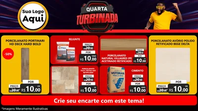 Modelo de TV para TV Horizontal com o tema Quarta Turbinada para Pisos e revestimentos