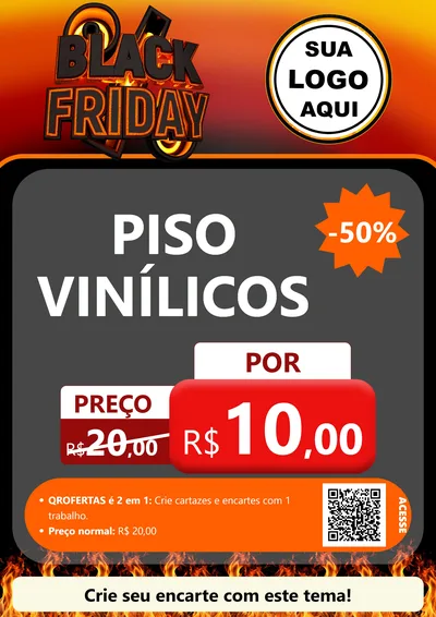Modelo de Cartaz para Cartaz A4 Vertical com o tema Black Friday para Material para Construção