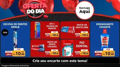 Modelo de TV para TV Horizontal com o tema Oferta do Dia para Higiene Pessoal