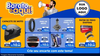 Modelo de TV para TV Horizontal com o tema Barato é aqui para Moto peças