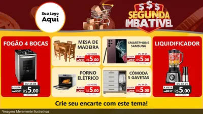 Modelo de TV para TV Horizontal com o tema Segunda Imbatível para Móveis e Eletro