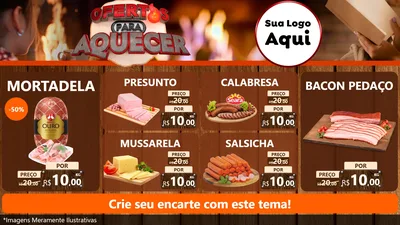 Modelo de TV para TV Horizontal com o tema Ofertas Para Aquecer para Frios e Laticínios