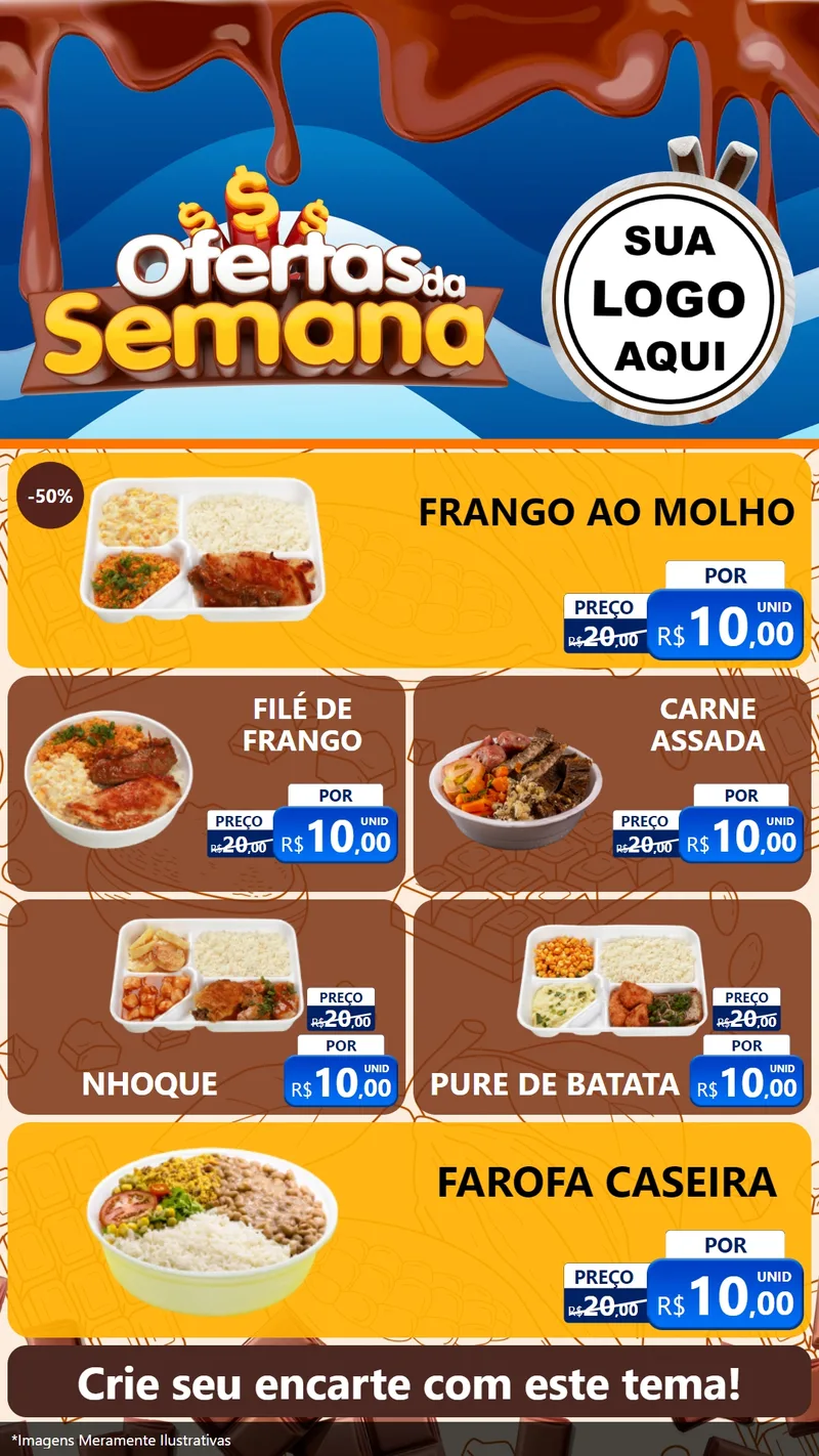 Modelo de TV para TV Vertical com o tema Ofertas da Semana - Páscoa para Restaurante