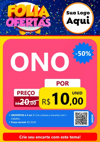 Modelo de Cartaz para Cartaz A4 Vertical com o tema Folia de Ofertas para Óticas