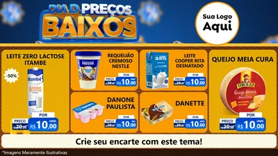 Modelo de TV para TV Horizontal com o tema Dia D Preço Baixo para Frios e Laticínios