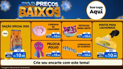 Modelo de TV para TV Horizontal com o tema Dia D Preço Baixo para Pet Shop