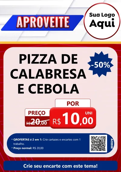 Modelo de Cartaz para Cartaz A4 Vertical com o tema Aproveite para Pizzaria