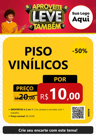 Modelo de Cartaz para Cartaz A4 Vertical com o tema Aproveite e Leve Também para Material para Construção