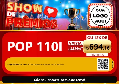 Modelo de Cartaz para Cartaz A4 Horizontal