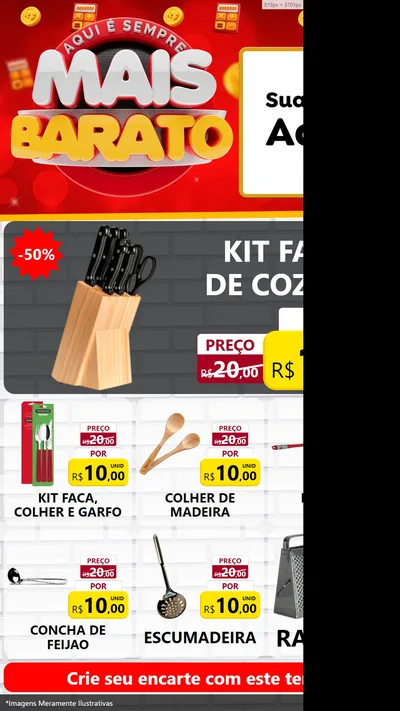 Modelo de Rede Social para Stories com o tema Mais Barato para Utilidades Domésticas