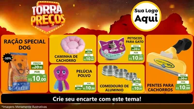 Modelo de TV para TV Horizontal com o tema Torra Preços para Pet Shop