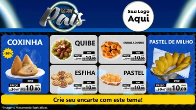 Modelo de TV para TV Horizontal com o tema Sorteio Dia Dos Pais para Salgadaria