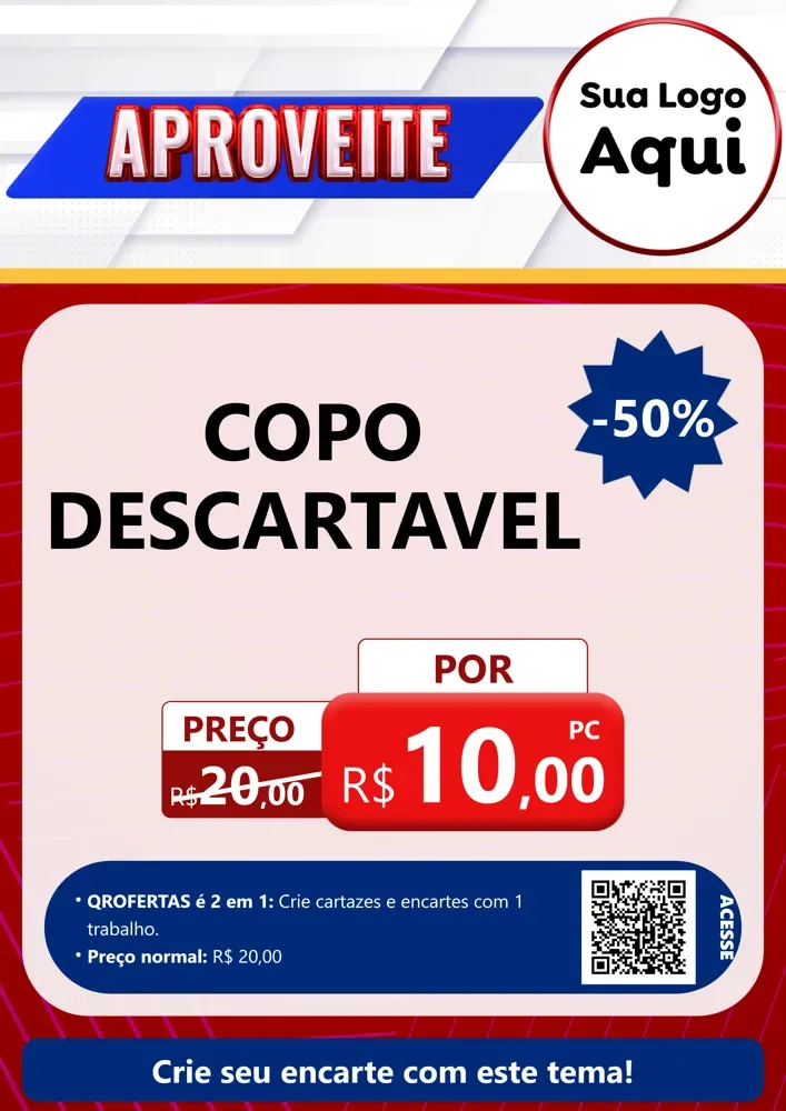 Modelo de Cartaz para Cartaz A4 Vertical com o tema Aproveite para Embalagens