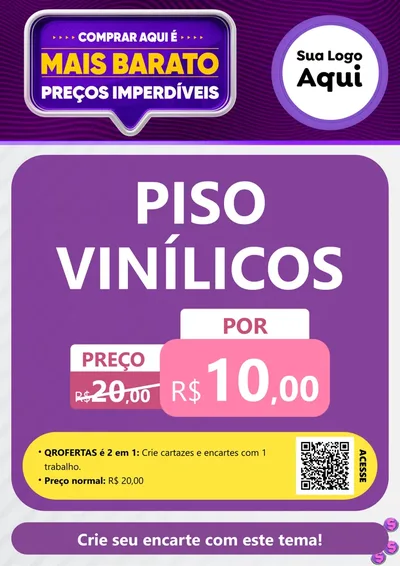 Modelo de Cartaz para Cartaz A4 Vertical com o tema Mais Barato para Material para Construção