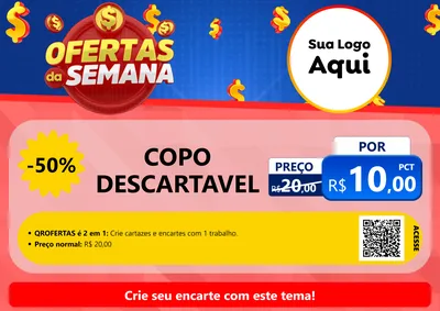 Modelo de Cartaz para Cartaz A4 Horizontal com o tema Ofertas Da Semana para Embalagens