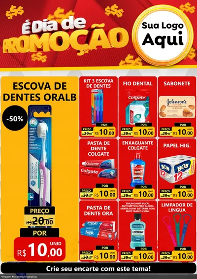 Modelo de Encarte para Encarte A4 Vertical com o tema É Dia De Promoção para Higiene Pessoal