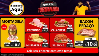 Modelo de TV para TV Horizontal com o tema Quarta Turbinada para Frios e Laticínios