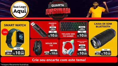 Modelo de TV para TV Horizontal com o tema Quarta Turbinada para Informática