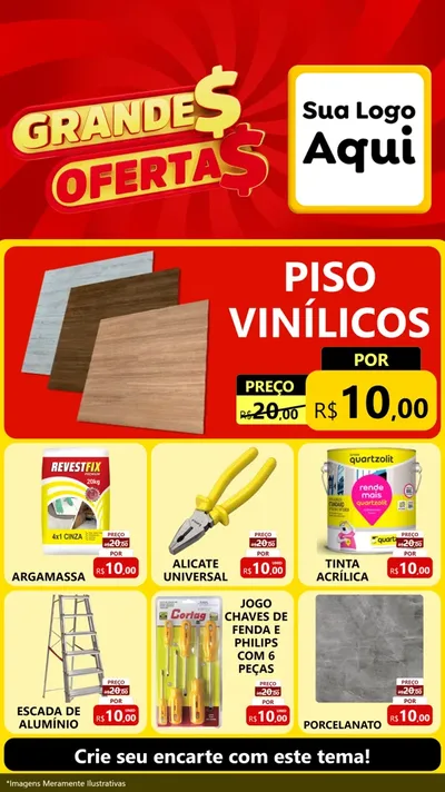 Modelo de Rede Social para Stories com o tema Grandes Ofertas para Material para Construção