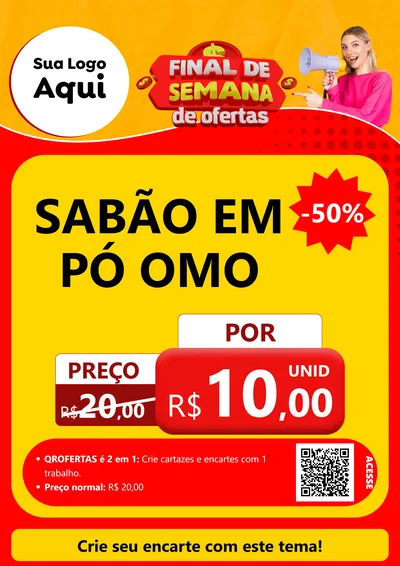 Modelo de Cartaz para Cartaz A4 Vertical